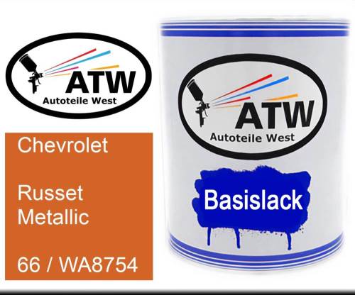 Chevrolet, Russet Metallic, 66 / WA8754: 1L Lackdose, von ATW Autoteile West.